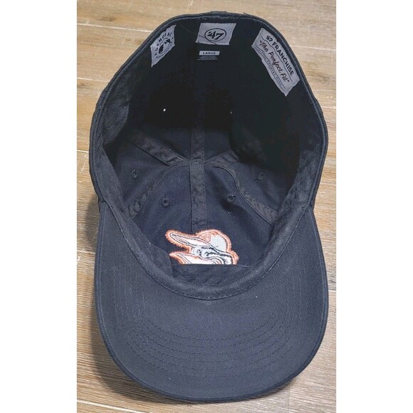 BALTIMORE ORIOLES CLASSIC '47 FRANCHISE Size Large Black Hat Cap Fitted - Picture 4 of 7